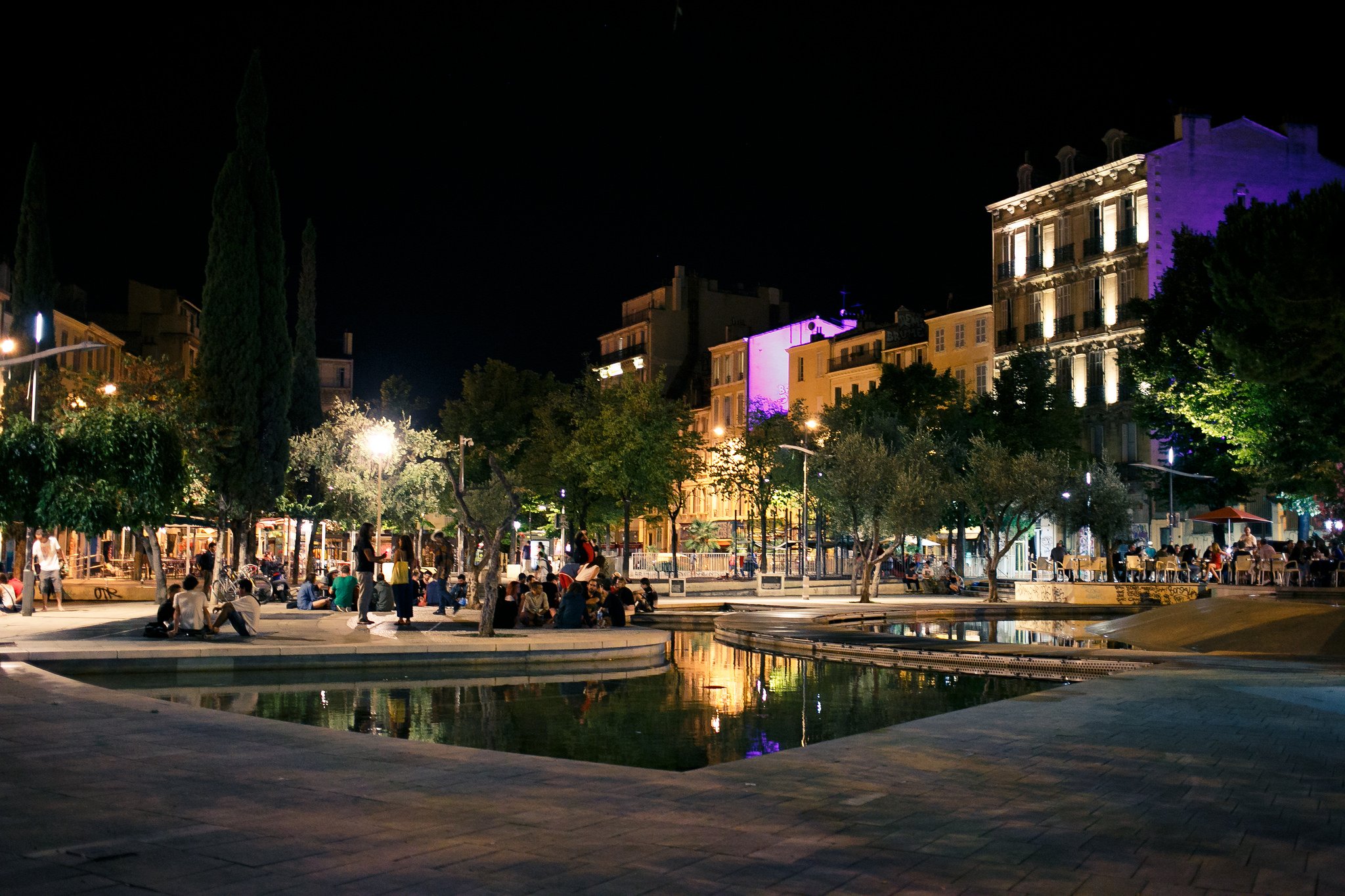 architecture, Cities, France, Marseille, Monuments, Panorama, Panoramic, Provence, Urban, Night, Light Wallpaper