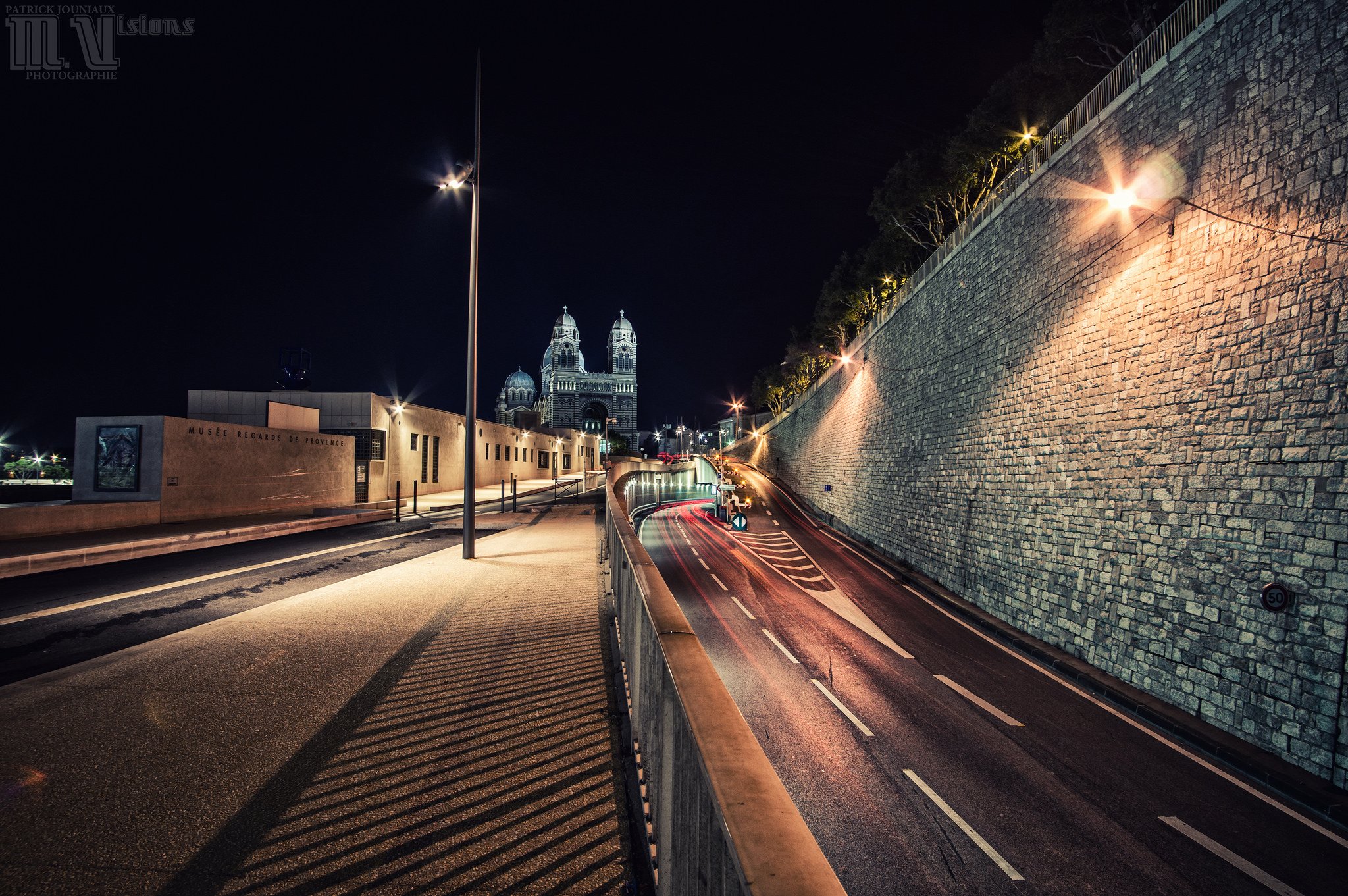 architecture, Cities, France, Marseille, Monuments, Panorama, Panoramic, Provence, Urban, Night, Light Wallpaper