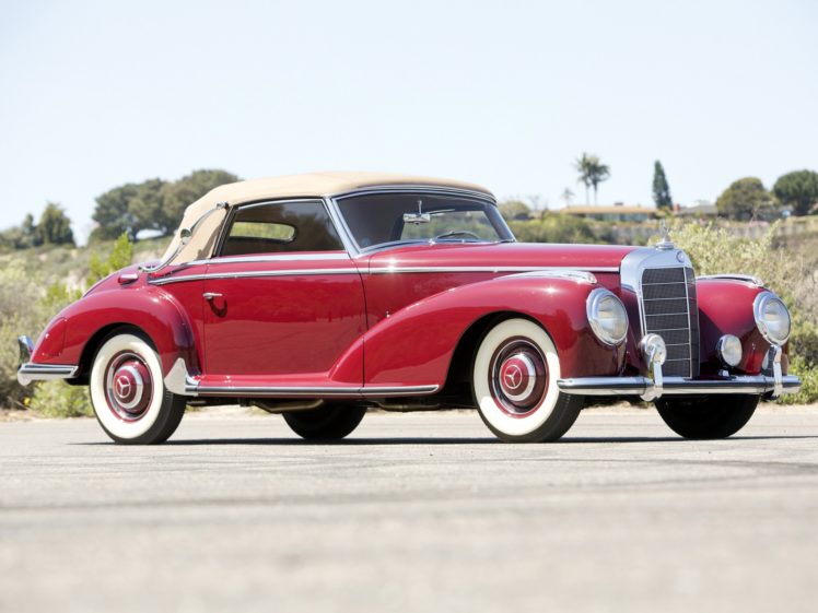 1951 55, Mercedes, Benz, 300s, Cabriolet, A,  w188 , Luxury, Retro, 300 HD Wallpaper Desktop Background