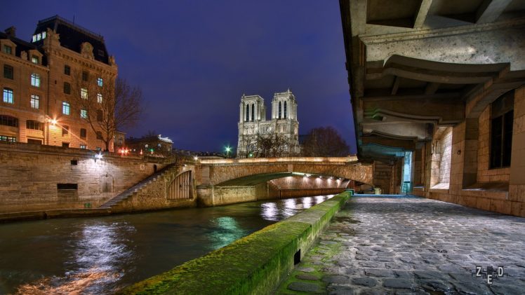 architecture, Cities, France, Light, Towers, Monuments, Night, Panorama, Panoramic, Paris, Urban, Temples HD Wallpaper Desktop Background