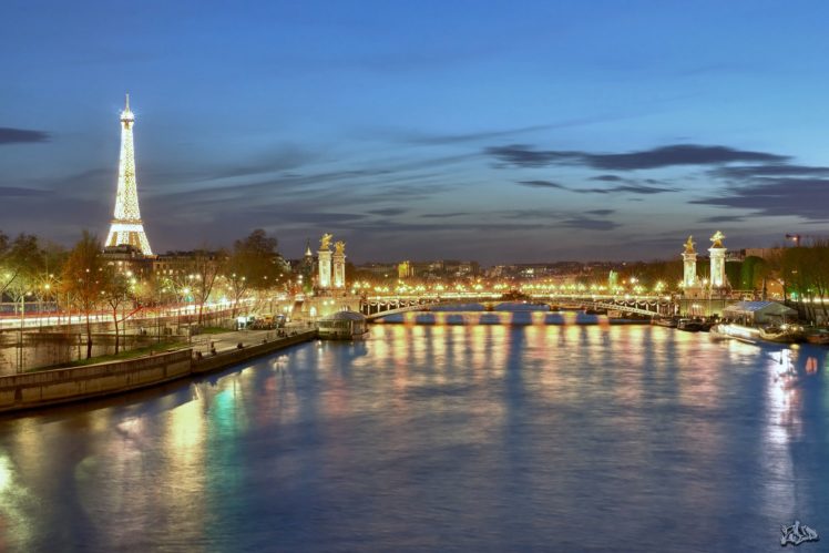 architecture, Cities, France, Light, Towers, Monuments, Night, Panorama, Panoramic, Paris, Urban, Temples HD Wallpaper Desktop Background