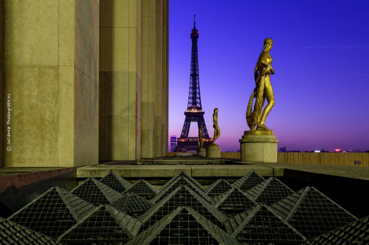 architecture, Cities, France, Light, Towers, Monuments, Night, Panorama, Panoramic, Paris, Urban, Temples HD Wallpaper Desktop Background