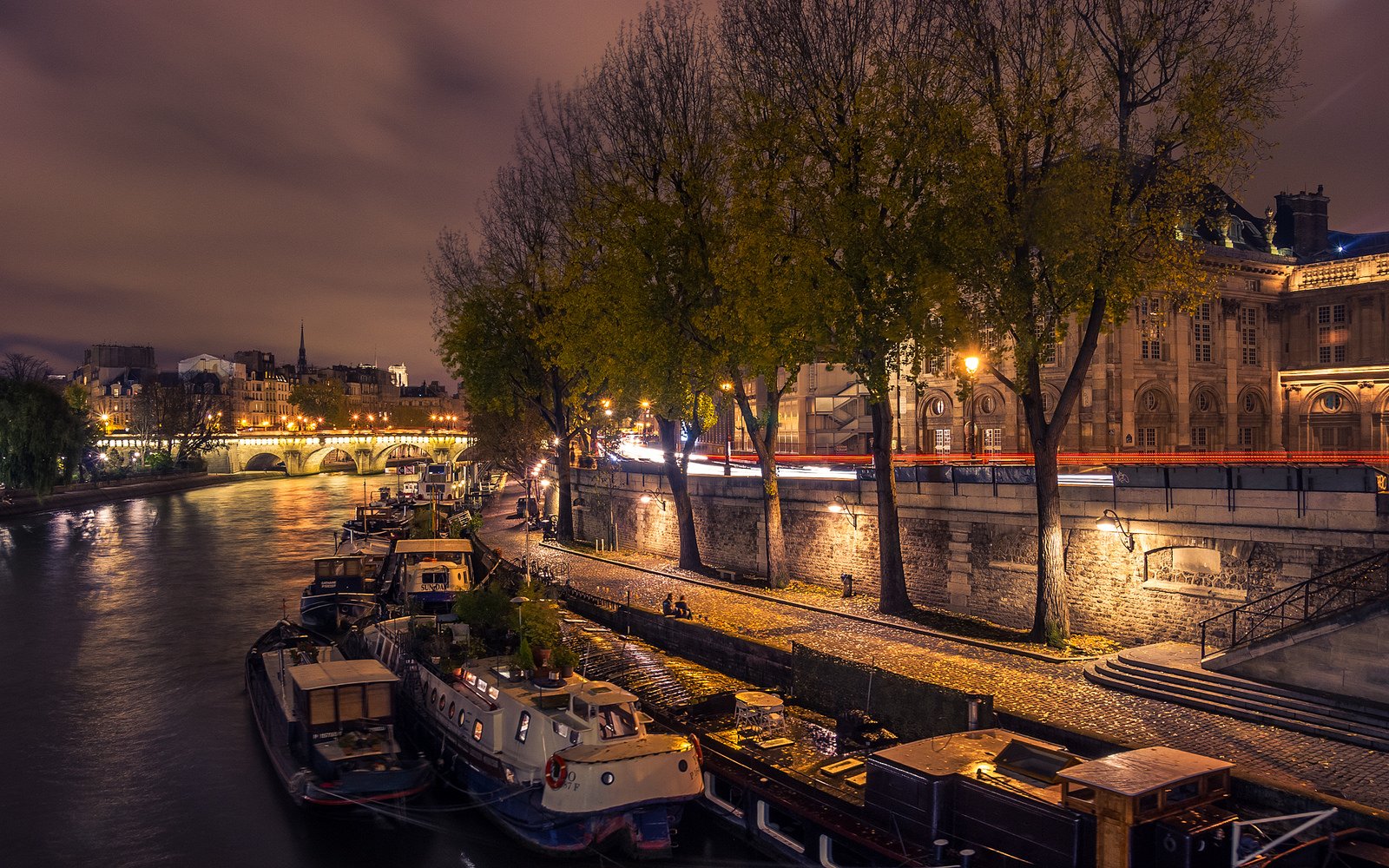 architecture, Cities, France, Light, Towers, Monuments, Night, Panorama, Panoramic, Paris, Urban, Temples Wallpaper