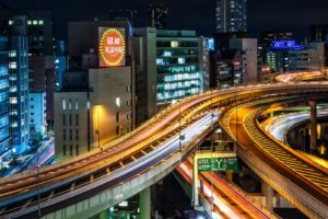 japan, Japon, Architecture, Bridges, Freeway, Building, Cities, Monuments, Night, Panorama, Panoramic, Rivers, Tower, Towers, Tokyo, Ray, Light