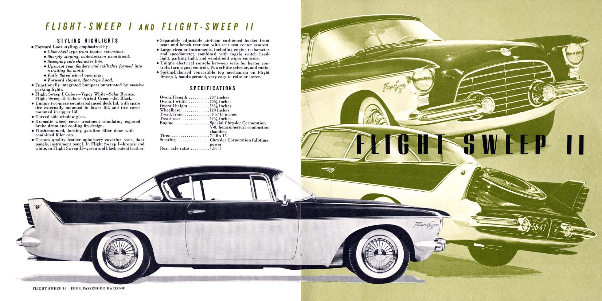 1955, Chrysler, Flight, Sweep, I, Concept, Retro Wallpaper