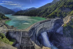 dam, Holds, River, In, Mountains