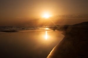 cyprus, The, Mediterranean, Coast, Beach, Sunset, Sea, Reflection
