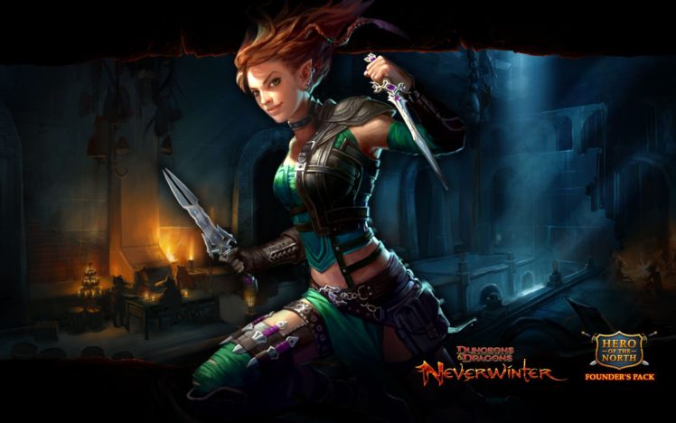neverwinter, Nights, Rpg, Fantasy, Adventure, Fighting, Mmo, Warrior HD Wallpaper Desktop Background