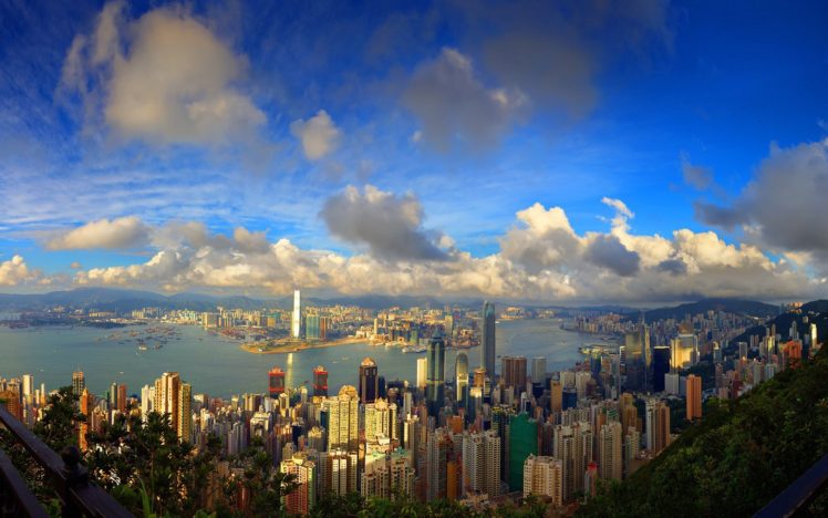 buildings, Hong, Kong, Cities, View HD Wallpaper Desktop Background