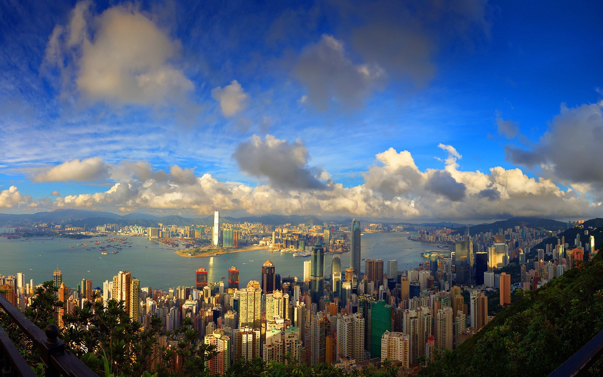 buildings, Hong, Kong, Cities, View Wallpaper