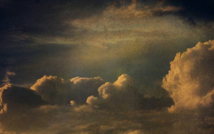 clouds, Vintage, Skyscapes, Photomanipulation HD Wallpaper Desktop Background