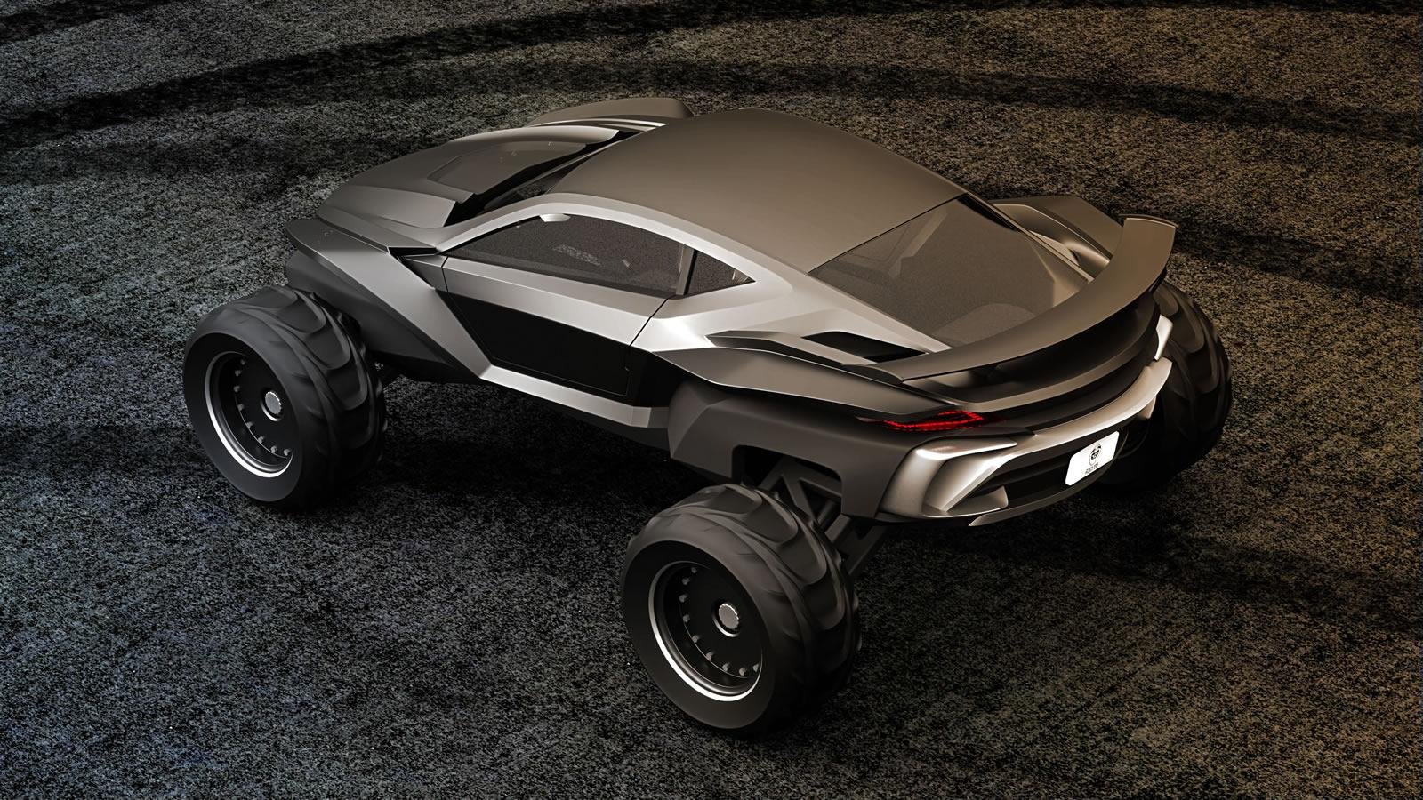 gray, Design, Sidewinder, Suv, Concept Wallpaper