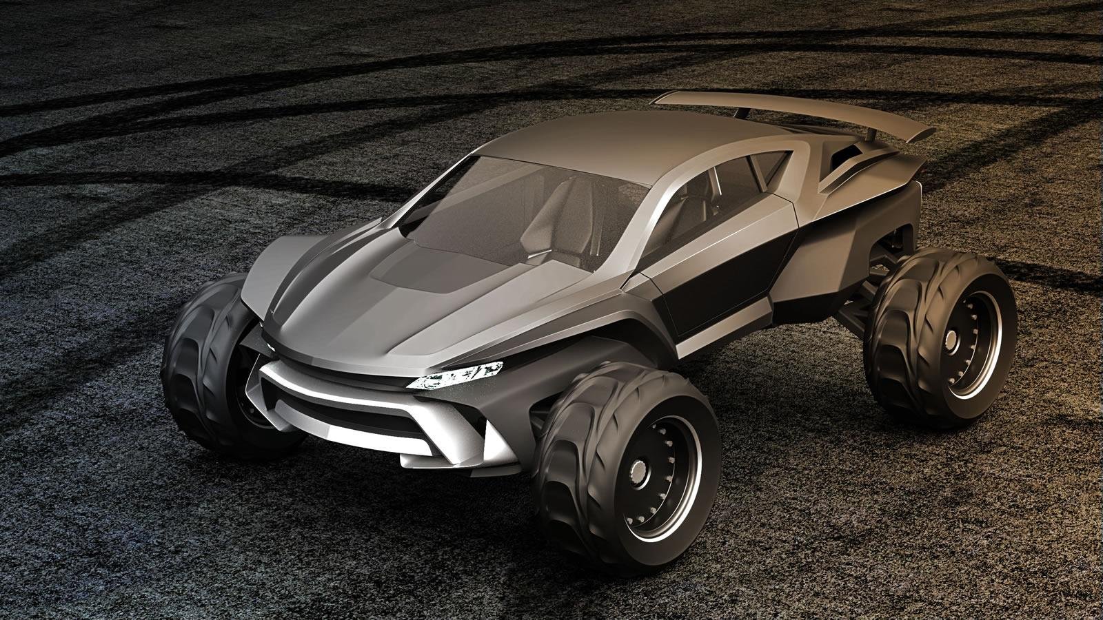 gray, Design, Sidewinder, Suv, Concept Wallpaper