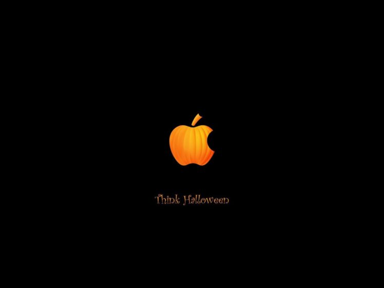 black, Apple, Inc, , Halloween, Funny HD Wallpaper Desktop Background
