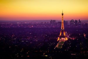 eiffel, Tower, Paris, Cityscapes, Night, Lights, Tower, Architecture, Nightfall, Le, Louvre