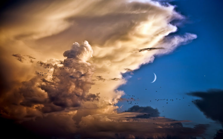 moon, And, Venus, Over, Spain HD Wallpaper Desktop Background