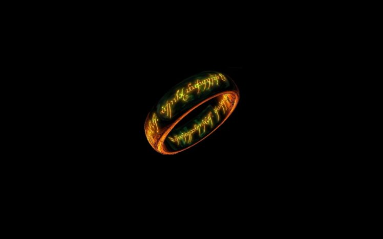 rings, The, Lord, Of, The, Rings, Black, Background HD Wallpaper Desktop Background
