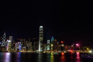 architecture, Bridge, Buildings, Cities, Cityscape, Contrast, Empire, Lights, Night, Panorama, Place, Rivers, Scenic, Shift, Skyline, Skyscrapers, View, Water, Window, World, China, Honkong