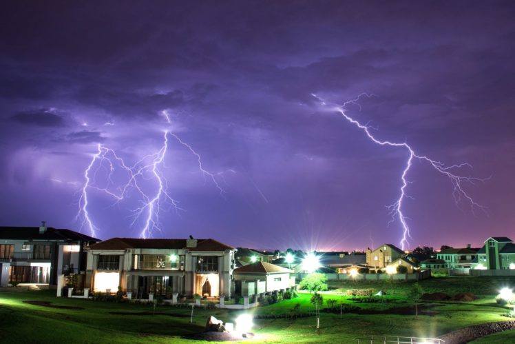 lightning, Night, Light, Nature, Storm, Cities, Sky, Landscapes, Electricity, Skyscapes HD Wallpaper Desktop Background