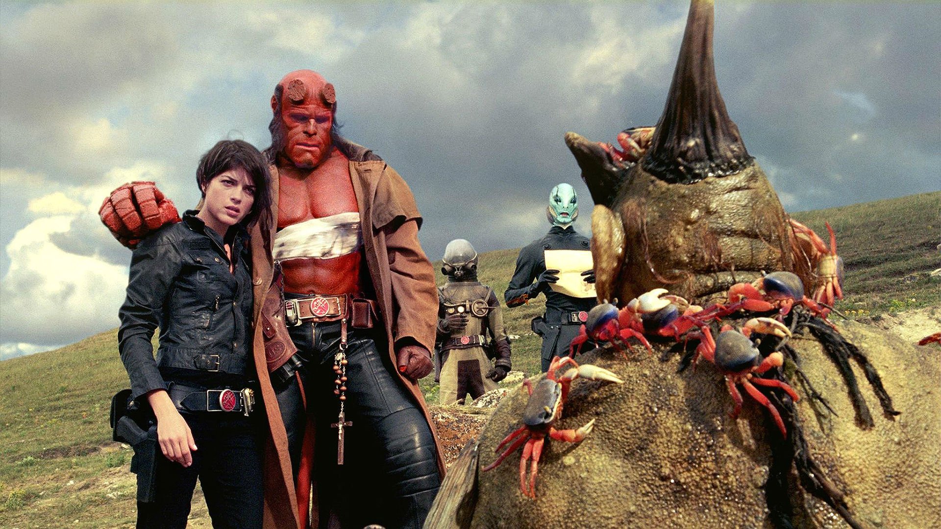 hellboy, Action, Fantasy, Comics, Superhero, Demon, Monster, Sci fi, Hell Wallpaper