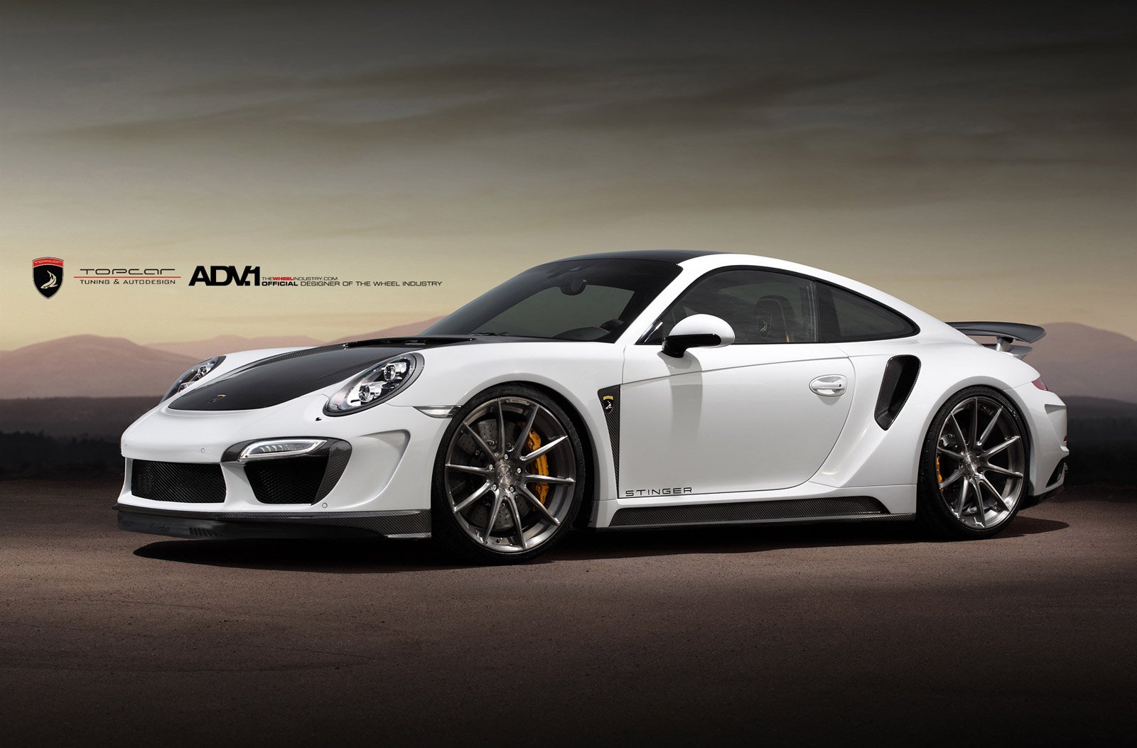 2014, Adv1, Porsche, 991, Turbo, Topcar, White, Supercars, Wheels Wallpaper