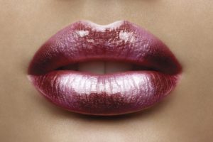 glossy, Lips,  , Red, Lipstick, Girl
