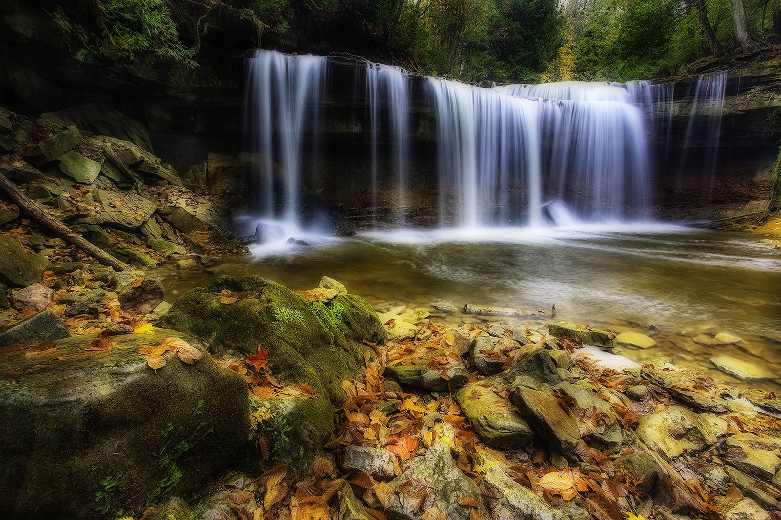 forests, Landscapes, Nature, Rivers, Trees, Waterfalls, Canada Wallpaper