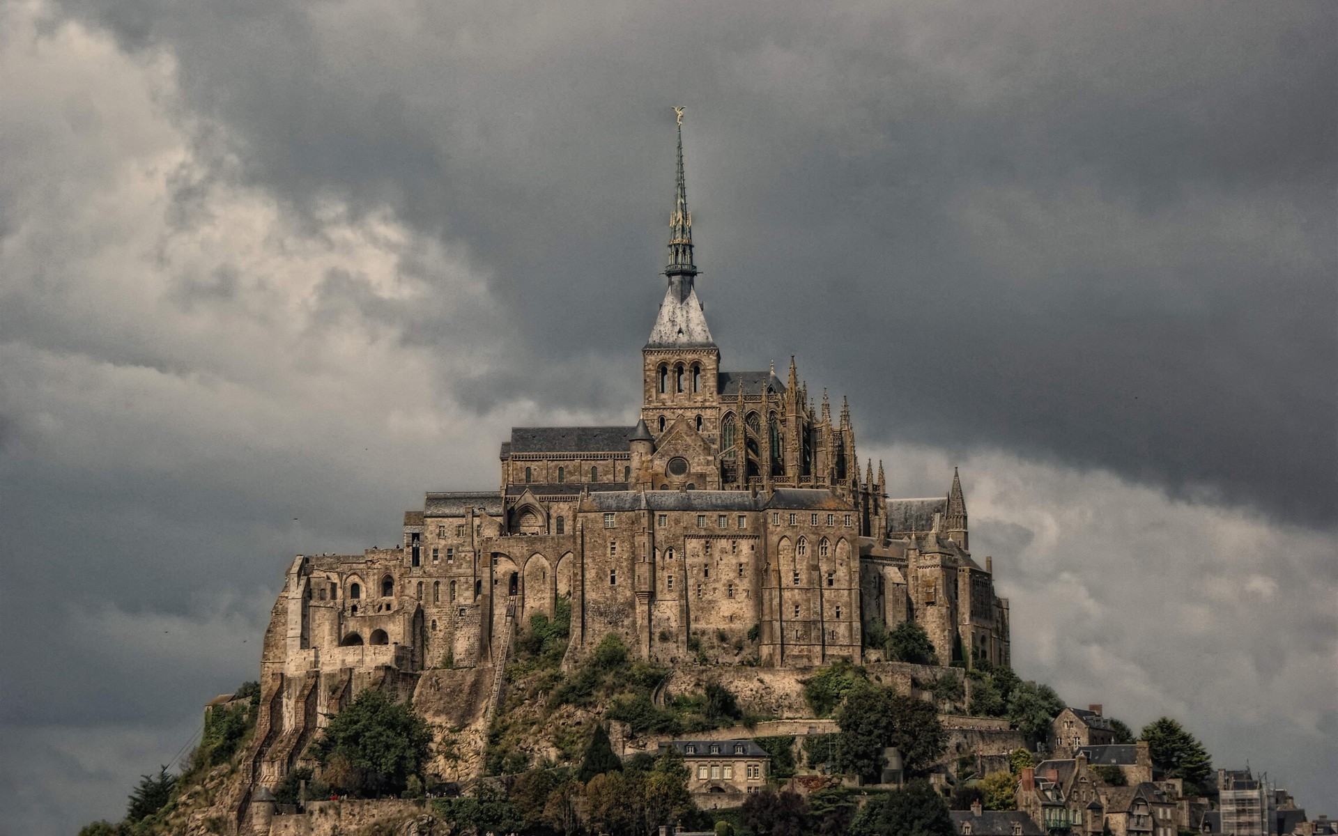 france, Town, Cities, Le, Mont saint michel, Way, Of, St, , James Wallpaper