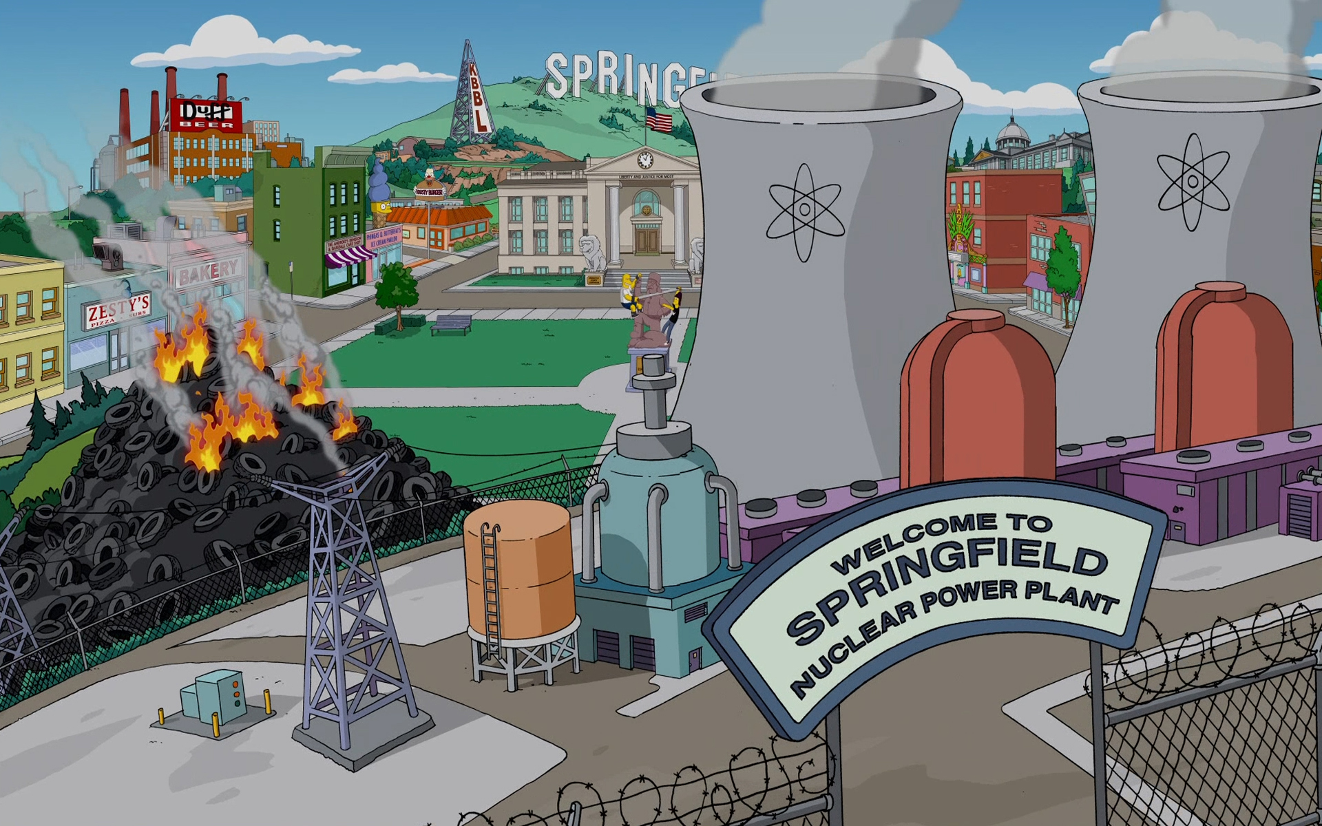 nuclear, The, Simpsons, Power, Plants, Springfield Wallpapers HD