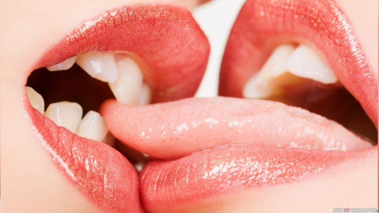 lips,  , Fiery, Kiss, Mouth, Tongue, Bitten, Girls HD Wallpaper Desktop Background