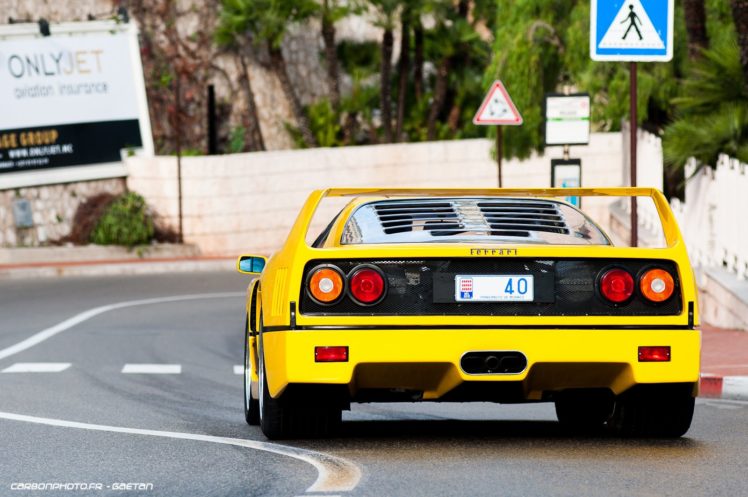 ferrari, F40, Supercars, Cars, Jaune, Italia HD Wallpaper Desktop Background