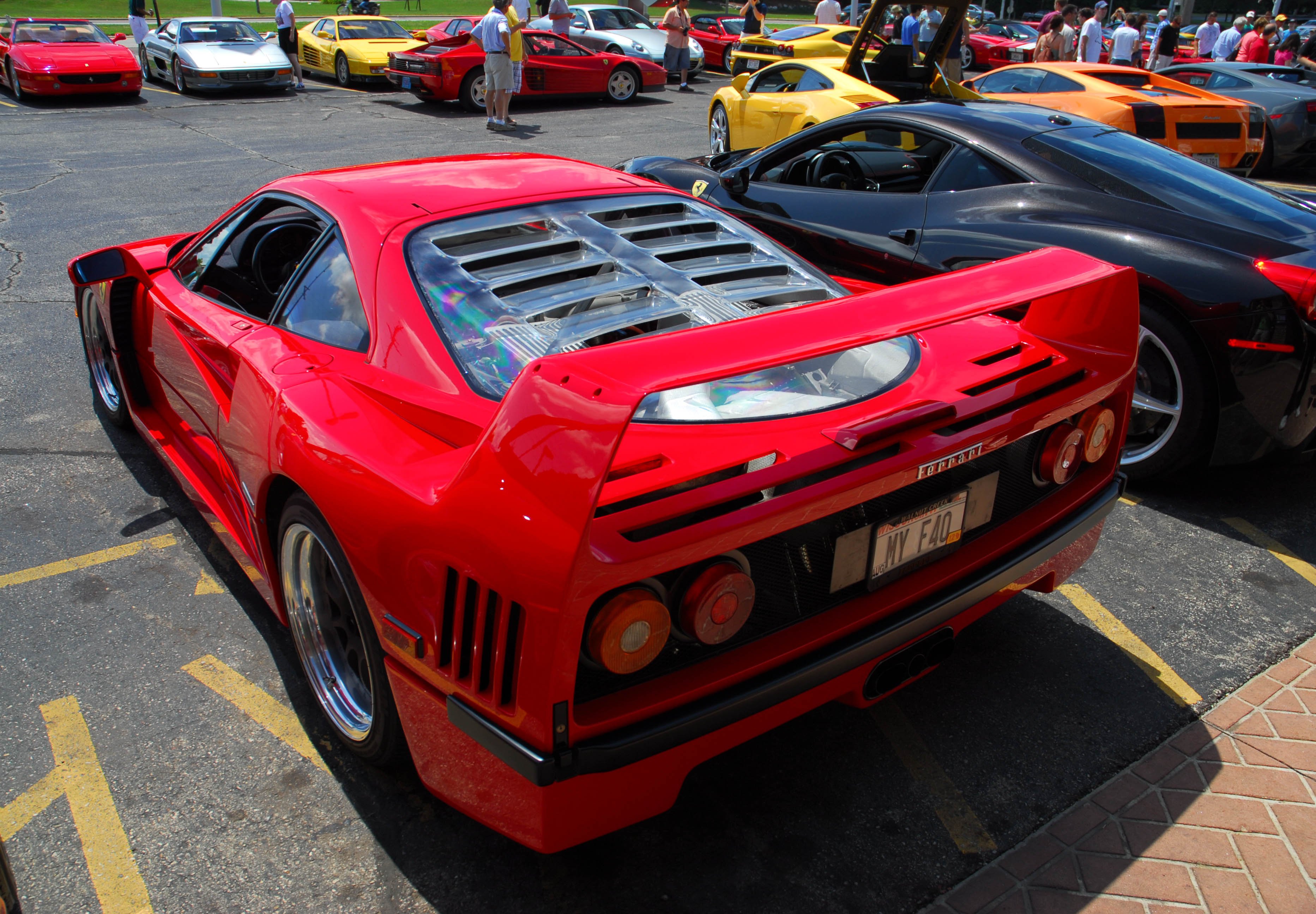 ferrari, F40, Supercars, Cars, Red, Italia Wallpaper