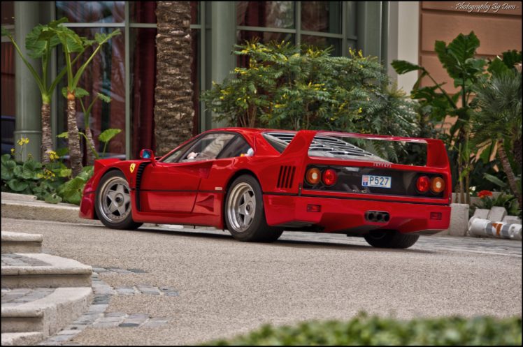 ferrari, F40, Supercars, Cars, Red, Italia HD Wallpaper Desktop Background