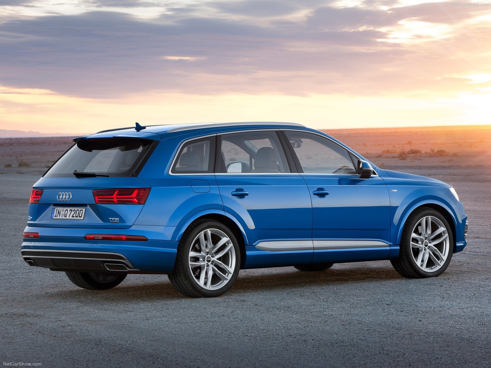 2015, Audi, Q7, Cars, Suv, Germany, Blue Wallpaper