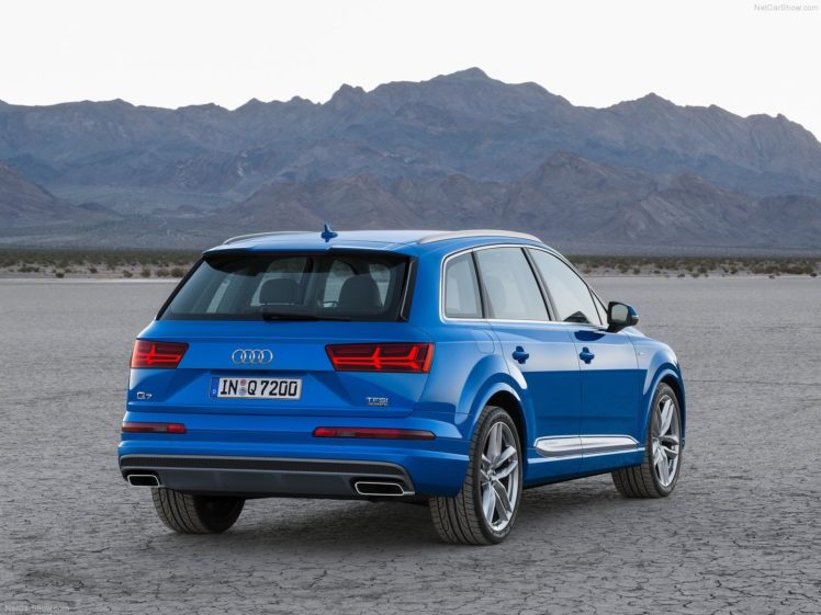 2015, Audi, Q7, Cars, Suv, Germany, Blue HD Wallpaper Desktop Background
