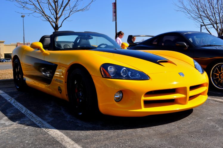 dodge, Gts, Muscle, Srt, Supercar, Viper, Cars, Usa, Yellow, Jaune HD Wallpaper Desktop Background