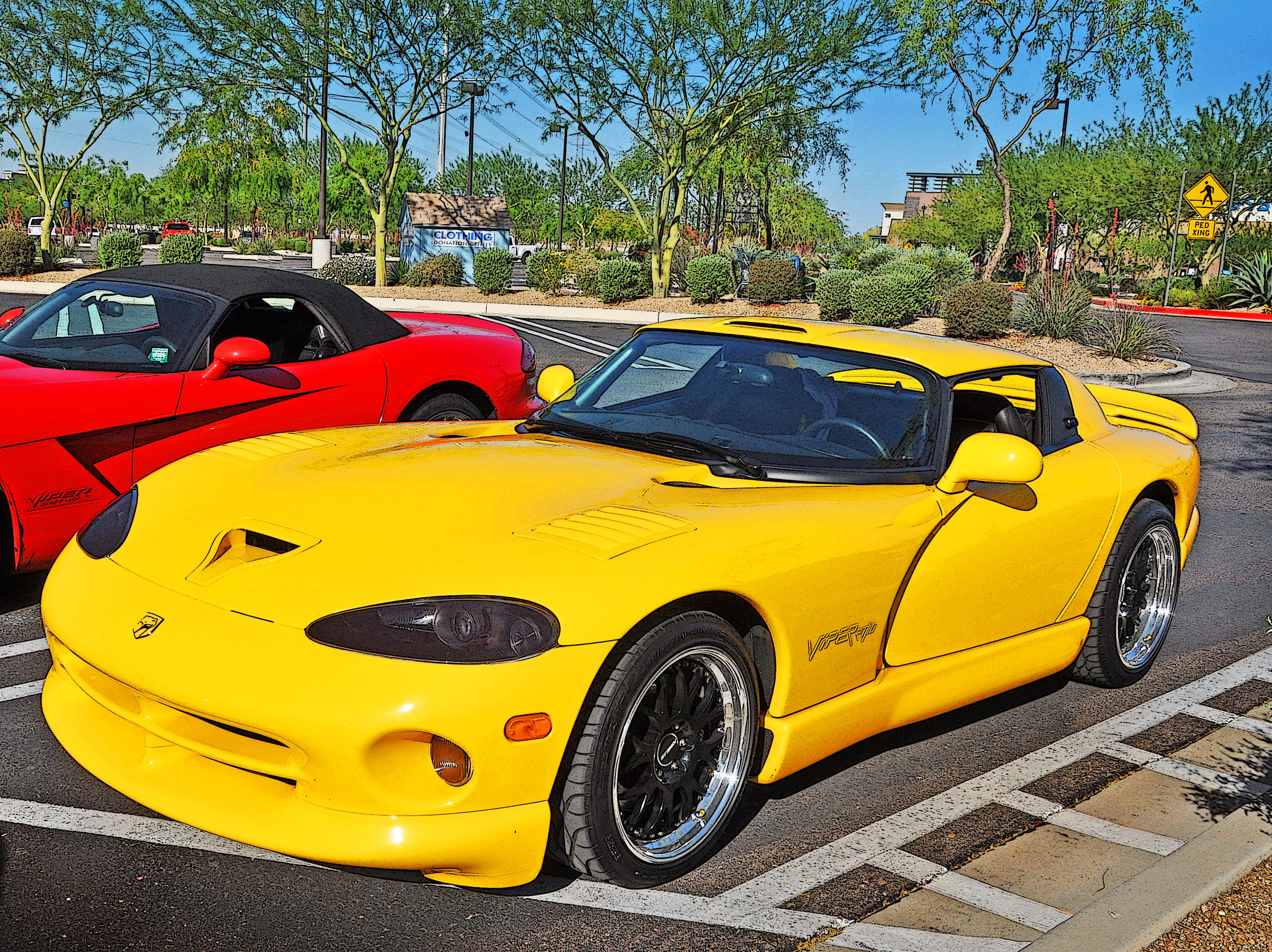 dodge, Gts, Muscle, Srt, Supercar, Viper, Cars, Usa, Yellow, Jaune Wallpaper