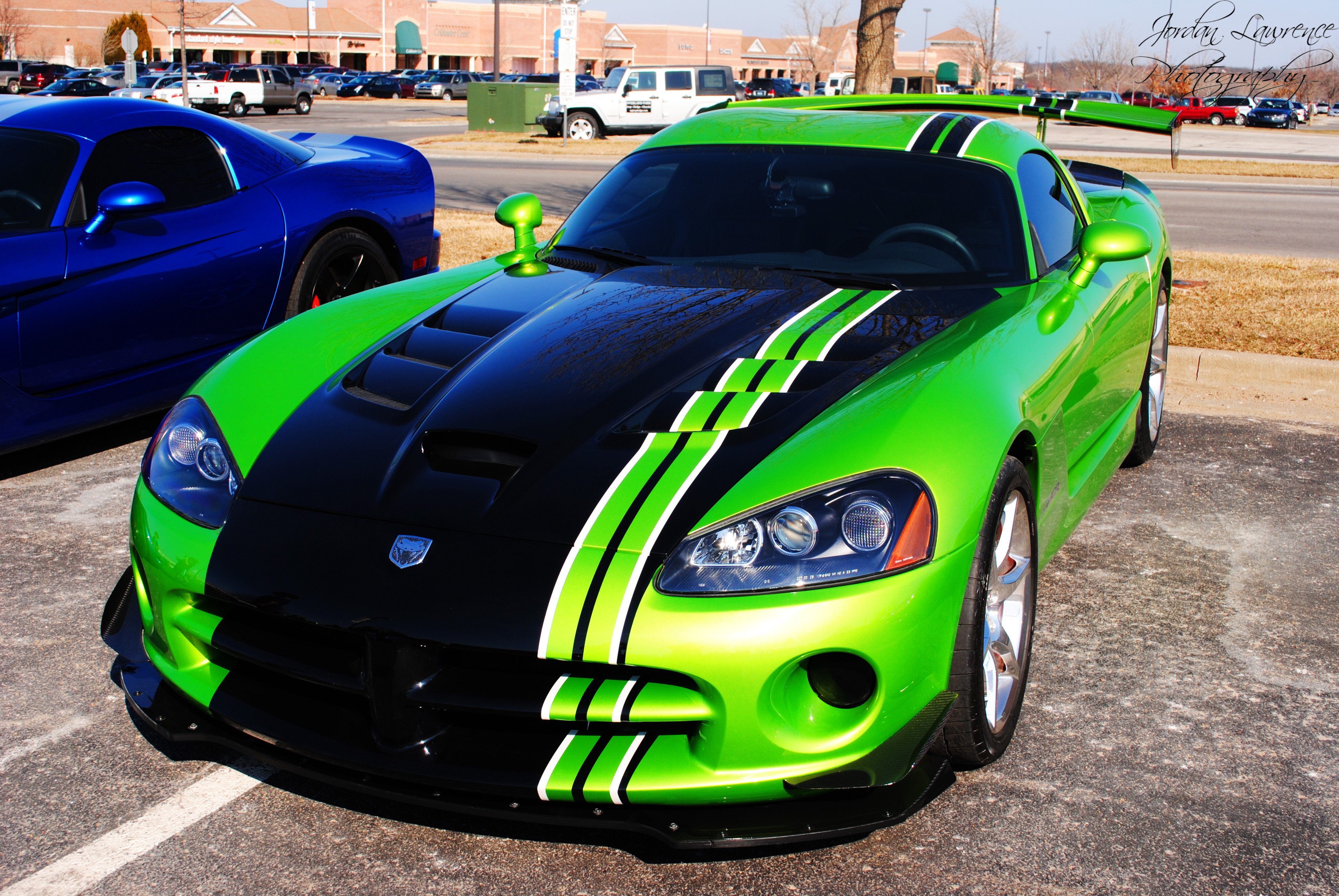 dodge, Gts, Muscle, Srt, Supercar, Viper, Cars, Usa, Blue, Green, Vert Wallpaper