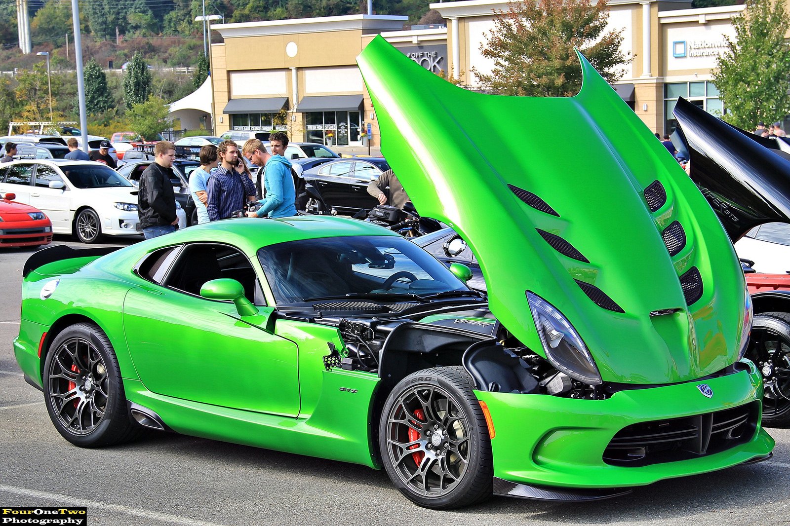 dodge, Gts, Muscle, Srt, Supercar, Viper, Cars, Usa, Blue, Green, Vert Wallpaper