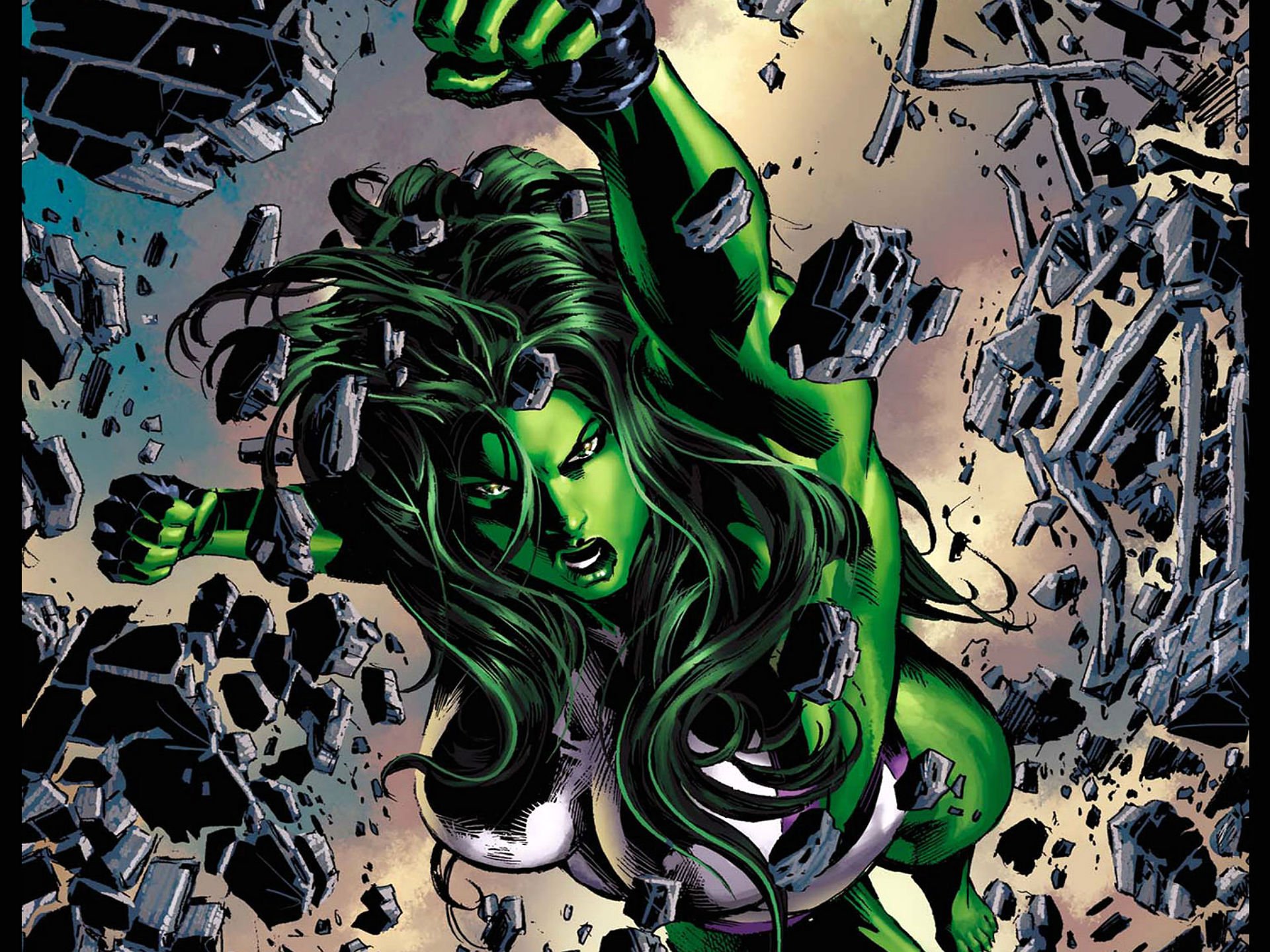 she hulk, Marvel, Comics, Superhero, Hulk, She Wallpapers HD / Desktop