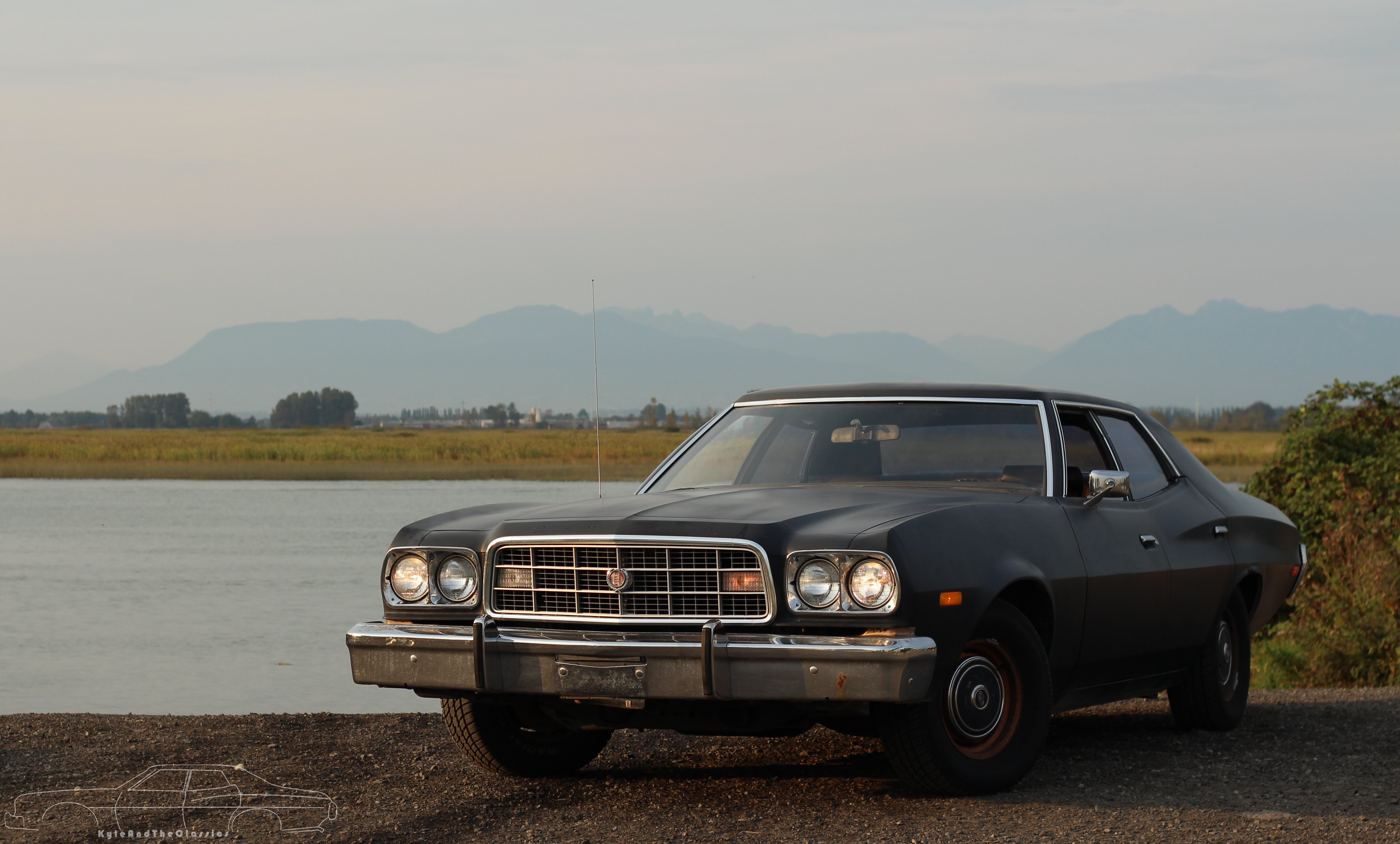 ford, Gran, Torino, 1973 Wallpaper