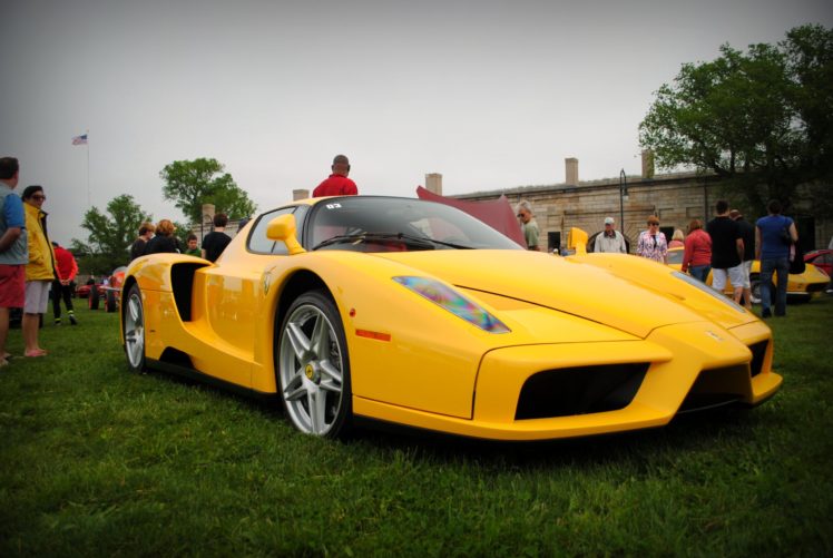 ferrari, Enzo, Supercars, Cars, Italia, Jaune, Yellow HD Wallpaper Desktop Background