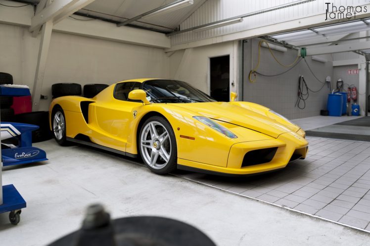 ferrari, Enzo, Supercars, Cars, Italia, Jaune, Yellow HD Wallpaper Desktop Background