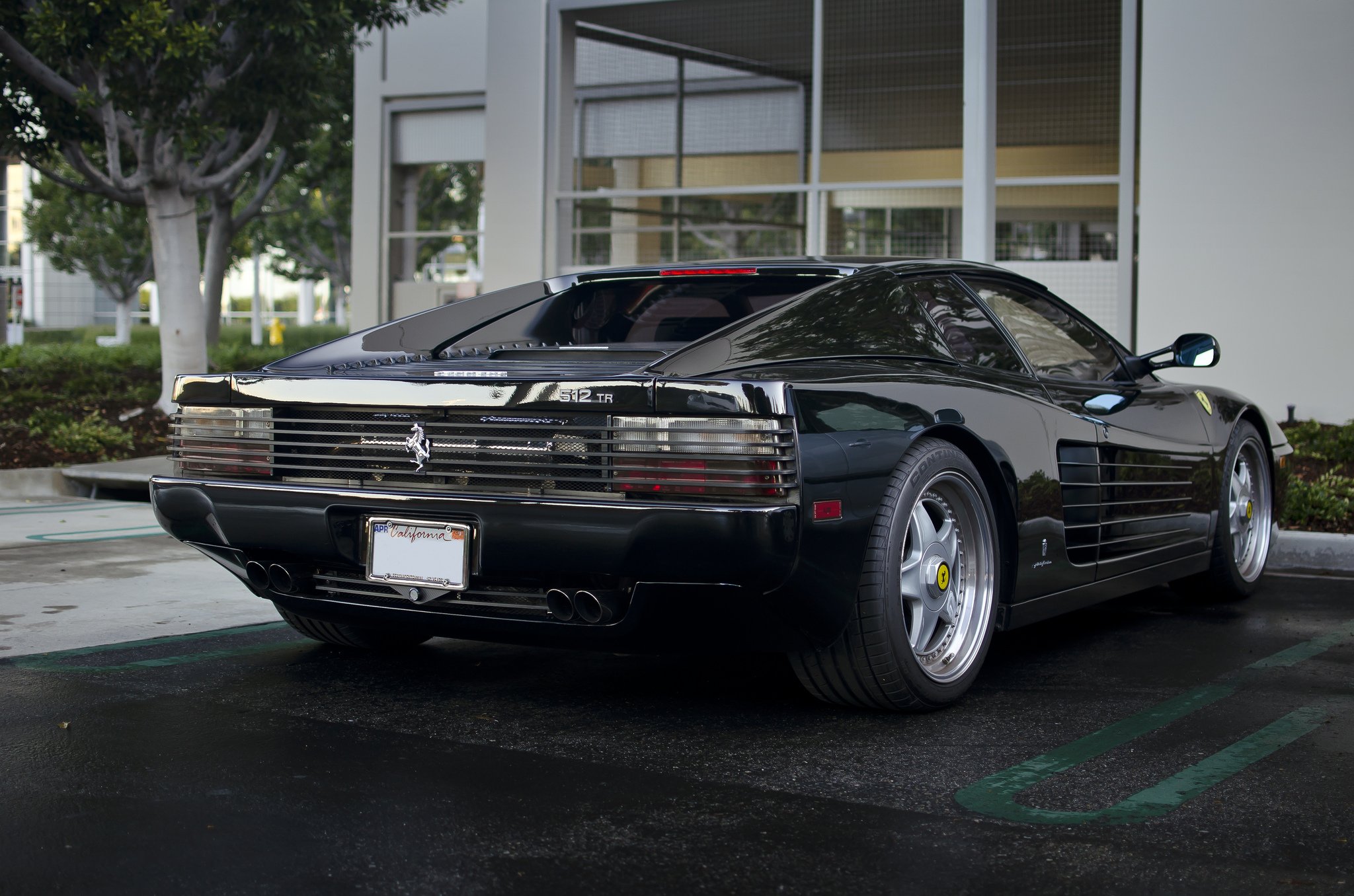ferrari, Testarossa, 512, Tr, F512, M, Supercars, Cars, Italia, Black Wallpaper