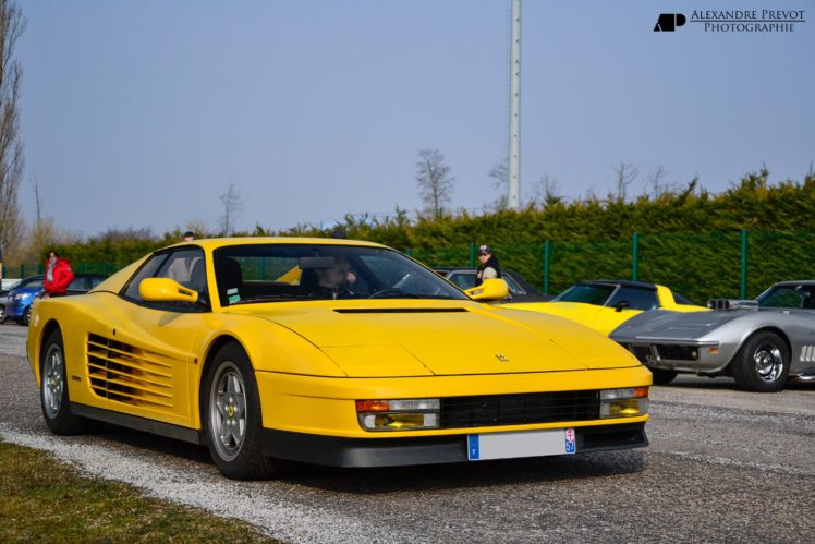 ferrari, Testarossa, 512, Tr, F512, M, Supercars, Cars, Italia, Jaune, Yellow HD Wallpaper Desktop Background