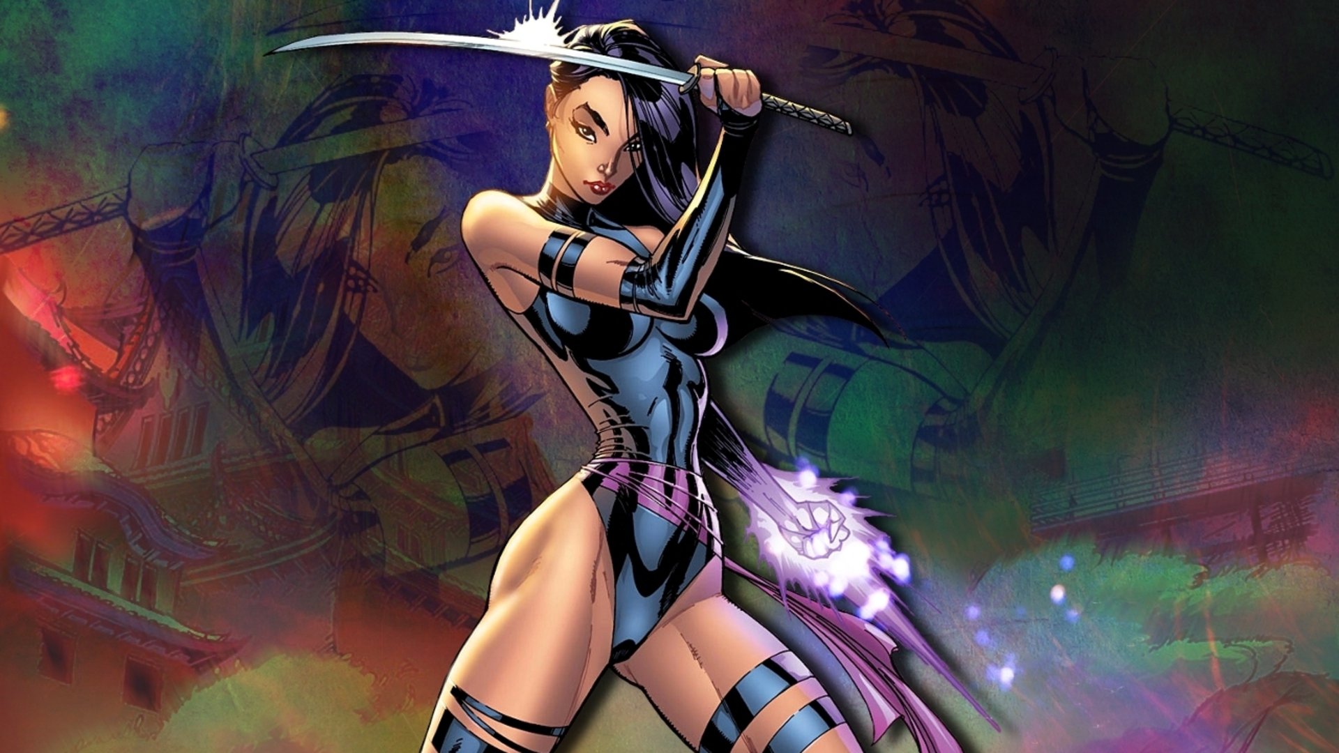 psylocke, Marvel, Fantasy, Warrior, Sexy, Babe, X men, Xmen Wallpapers HD /...