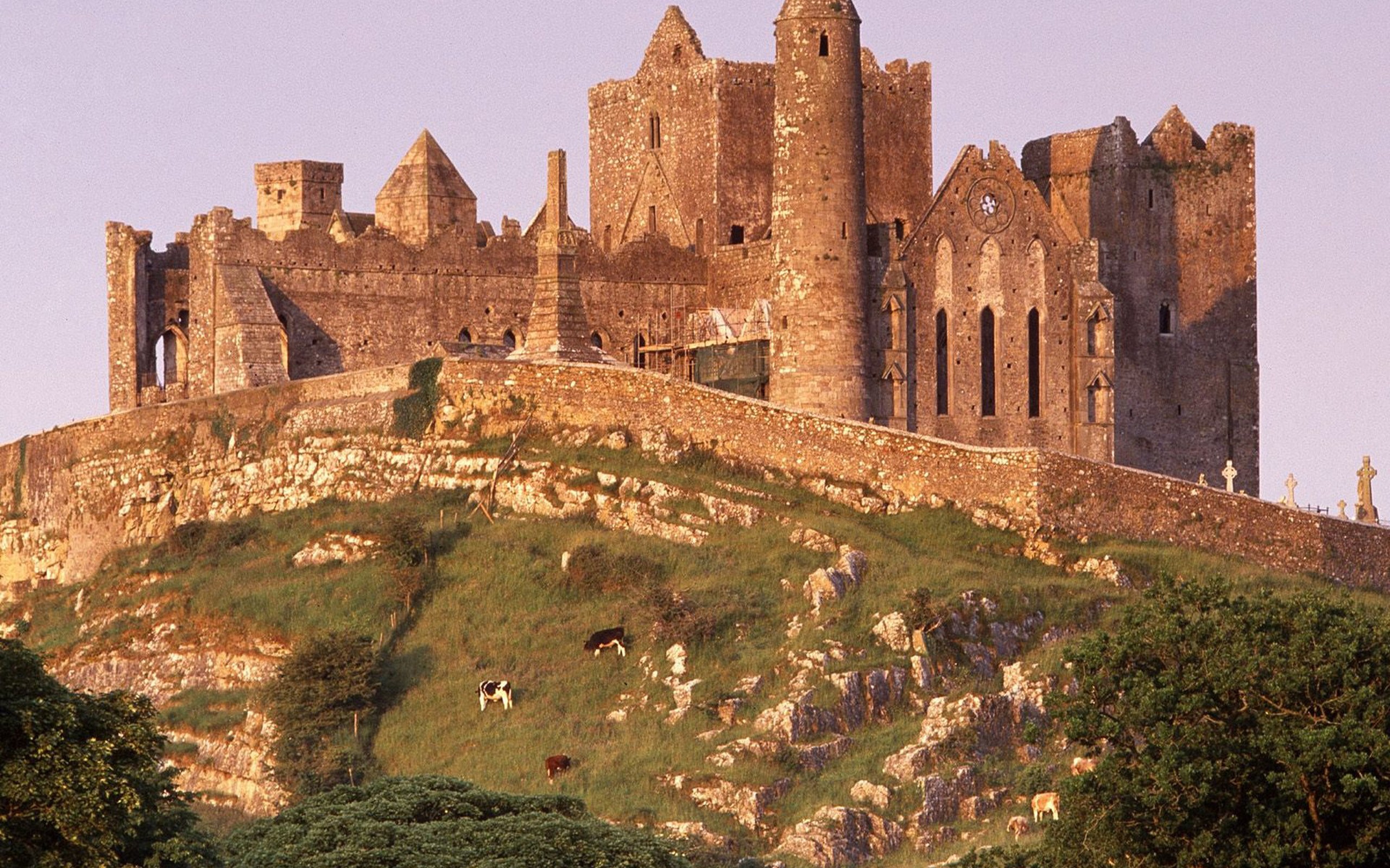 Landscapes Nature Castles Architecture Buildings Ireland The   55522 Landscapes Nature Castles Architecture Buildings Ireland The Rock Rock Of Cashel 