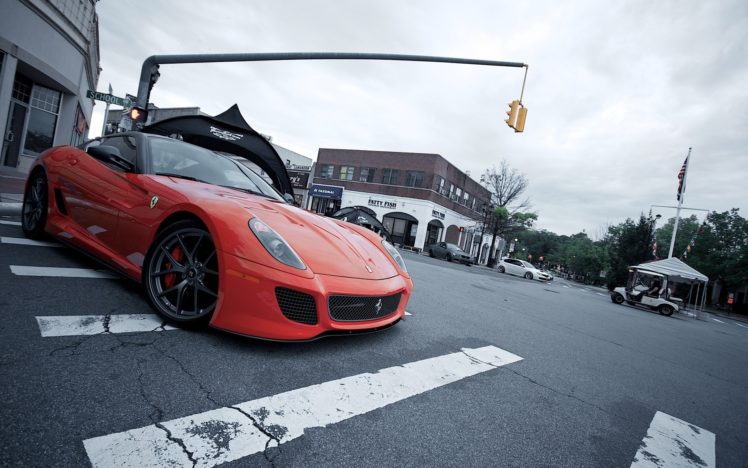 red, Cars, Ferrari, 599, Gtb, Fiorano HD Wallpaper Desktop Background