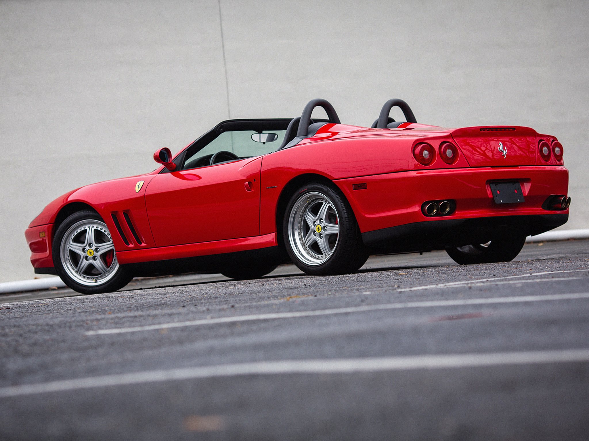 red ferrari convertible