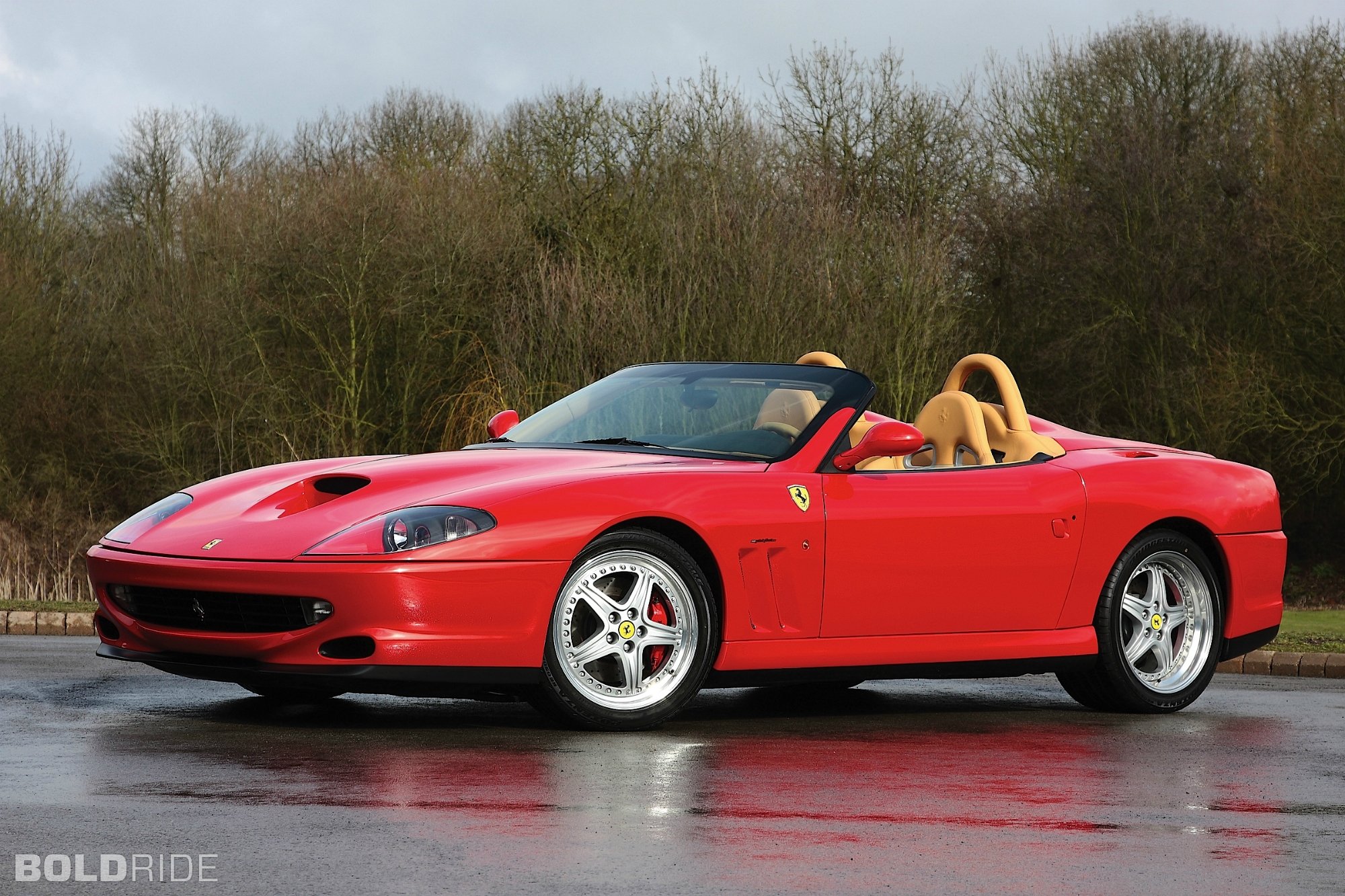 ferrari, 550, Barchetta, Convertible, Cars, Italia, Red, Rouge, Rosso Wallpaper